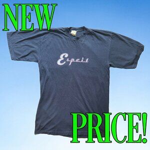 Vtg ESPRIT Logo Navy T-Shirt, Sz S